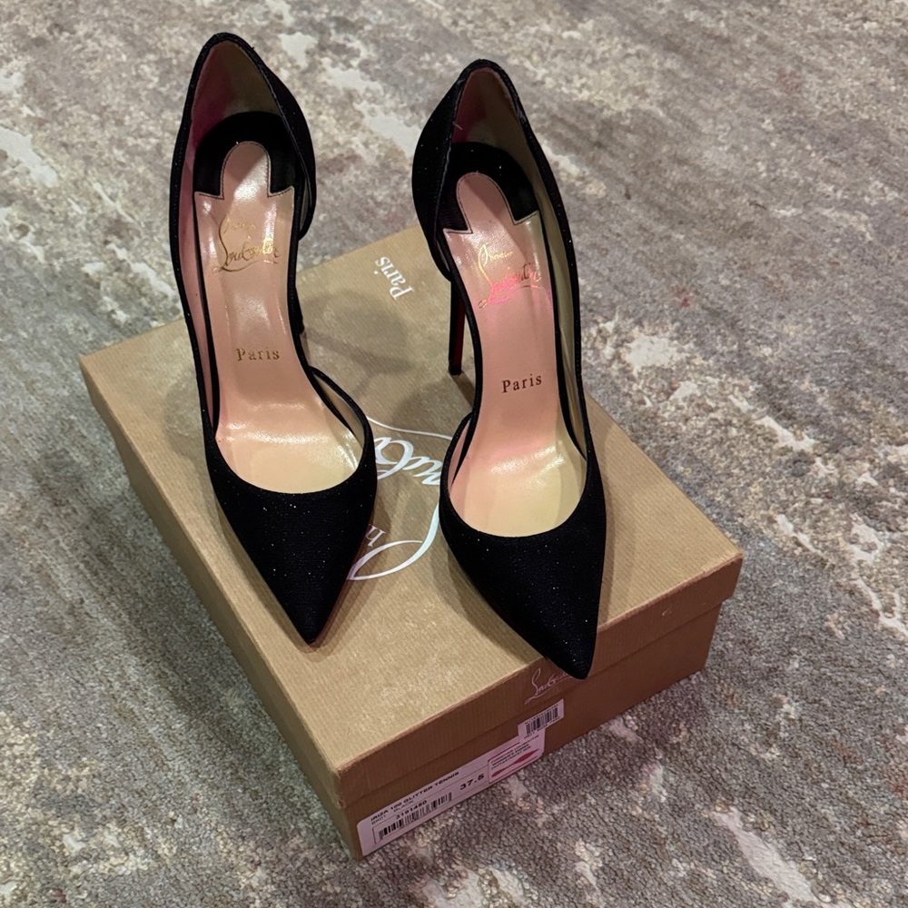 Christian Louboutin Black Heels size 37.5